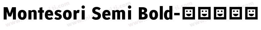 Montesori Semi Bold字体转换